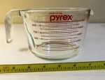 Pyrex Measuring 4 Cup (32 Oz) - 1 Liter Clear Glass, Red Letter. Fixed Price $20.00.