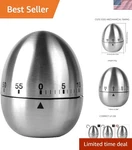 Chic Mechanical Kitchen Timer With Precision Timing And Loud Alert - 60 Minutes. Fixed Price $13.29.
