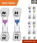 Assorted 2-MINUTE Sand Timers Perfect For Toothbrushing Play Productivity. Fixed Price $9.89.