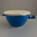 Handy Gourmet Bowl Blue White Microwave Cool Touch Three Piece Set. Fixed Price $16.99.