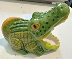 Vintage Alligator Crocodile 2001 Boston Warehouse Open Mouth Scrubby Holder. Fixed Price $22.49.