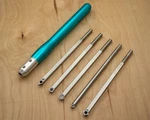 Simple Woodturning Tools 5 Mid-size Carbide Lathe Set. Fixed Price $209.99.