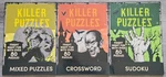 Hinkler Halloween "killer Puzzles" Set Of 3 Ltd Edition Horror Books.. Fixed Price $19.99.