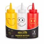 New Star Foodservice Condiment Squeeze Bottle Set, 12 Ounces, Multicolor. Fixed Price $28.99.