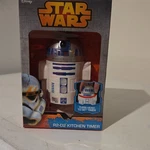 Star Wars R2-D2 Mechanical Kitchen Timer Adjustable Manual White Blue SW35736. Fixed Price $10.95.