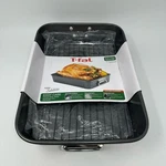 T-fal 10" X 15" Easy Care Total Non-stick Roaster Pan Removable Rack New. Fixed Price $40.00.
