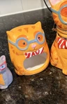 Smarty Cat Ceramic Scrubby Holder Boston Warehouse Designer Kitchen. Fixed Price $9.00.