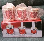 Holiday Collections Silver Plated Drum Candle Holders By Godinger (nob). Fixed Price $19.98.