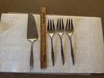 Lot Of 4 Supreme Pie Cake Server + Cutlery Serving Forks Japan Stainless. Fixed Price $29.99.