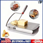 Stainless Steel Wire Cheese Slicer Cutting Board With Scale Kitchen Slicing Tool. Fixed Price $15.99.
