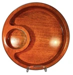 Teak Chip & Dip Serving Tray Thailand Goodwood Julie Pomerantz Mcm Vintage. Fixed Price $23.00.