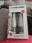 Kalorik Stainless Steel Electric Salt And Pepper Grinders Pcs (PPG-43352). Fixed Price $19.99.
