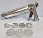 Vintage Wear-ever Cookie Press 3365 W/ 7 Decorating Tips Plates Wesr. Fixed Price $14.29.