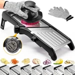 7-IN-1 Adjustable Stainless Steel Mandoline Vegetable Food Slicer For Kitchen. Fixed Price $21.98.