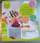 4 In 1 Cherry Grape Cranberry & Olive Pitter Edge Vantage New Box. Fixed Price $9.99.