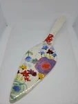 The Pioneer Woman Spring Celia Linen Ceramic Pie Stoneware China Cake Server. Fixed Price $16.00.