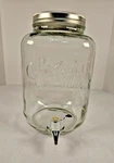Gibson General Store Fine Goods 2 Gallon Glass Jar Beverage Dispenser. Fixed Price $15.95.