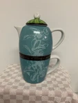 Jo!e Tea For One (3 Colors) Stackable Ceramic Set Pc With Pot And Cup. Fixed Price $14.99.