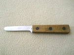 Vintage Oyster Shucking Knife / Wood Handle. Fixed Price $10.00.