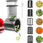 Food Grater Slicer Shredder Chopper Attachment For Kitchenaid Stand Mixer 5BLADE. Fixed Price $36.99.