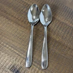 2 Pc Set Fortessa Grand City Grapefruit Spoons Stainless Flatware. Fixed Price $15.00.
