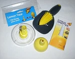 Quirky Citrus Spritzer, Lemon Juice Saver, Hand Held Fruit Reamer, Yellow Funnel. Fixed Price $12.95.