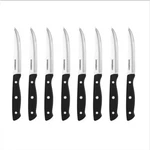 Farberware Steak Knife Set 8-PIECE Stamped Triple Rivet, 4.5" High-carbon Black. Fixed Price $18.99.