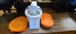Pampered Chef Ice Cream Maker 1538 And Freezee Storage Containers 100078. Fixed Price $75.00.
