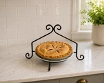 Wrought Iron Single Pie Plate Stand, Cake - Amish Made. Fixed Price $55.99.