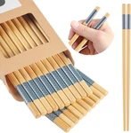 10PAIRS Bamboo Chopsticks Reusable Dishwasher Safe Non Slip Chinese 9.45IN. Fixed Price $13.48.