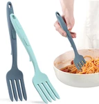 2PCS Silicone Flexible Forks, Non Stick Cooking Multifunctional Spaghetti. Fixed Price $21.99.