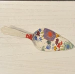 The Pioneer Woman Spring Celia Linen Ceramic Pie Cake Server Stoneware. Fixed Price $9.99.