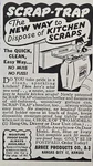 Scrap-trap Kitchen Bin Arbee Products Kansas City Ks Vintage Print Ad 1945. Fixed Price $7.77.