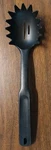 The Pampered Chef Black Nylon Slotted Pasta Spaghetti Fork Server #2319 Kitchen. Fixed Price $17.32.