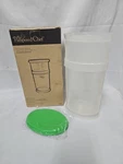 The Pampered Chef Herb Keeper #1789 Clear With Green Lid Euc Original Box. Fixed Price $10.90.