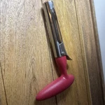 Cuisipro Easy Release Apple Corer Stainless Steel Red Plastic Handle - 7" X 4". Fixed Price $6.95.