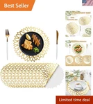 100 Pack Disposable Paper Placemats Bulk 13 Inch Charger Part.... Fixed Price $40.38.