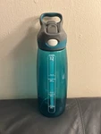 Contigo Autospout Straw Addison Water Bottle, 32 Oz Green. Fixed Price $19.50.