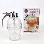 Norpro Premium Honey Syrup Dispenser Pot Jar Bee Hive Glass Base Water New Box. Fixed Price $28.76.