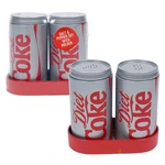 Salt & Pepper Shakers Coca-cola Diet Coke Set W/holder New Licensed. Fixed Price $16.95.