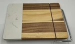 Leed's Acadia Wood And Marble Cheese Cutting Board 11" X 8.5" W/slicer 20252. Fixed Price $8.99.