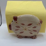 Temp-tations World Figural Pig Napkin Holder By Tara. Fixed Price $10.95.