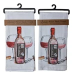 Set Of 2 Choice Wine Toscana Flour Sack Kitchen Towels By Kay Dee Designs. Fixed Price $16.97.