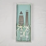 Wedding Cake Cutting Server Set Gibson Acrylic Handles Art Deco Anniversary Vtg. Fixed Price $18.75.