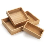 Natural Bamboo Vanity Organizer Set - Wooden Bathroom/kitchen Countertop Tray.... Fixed Price $44.54.