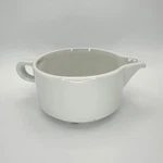 Pillivuyt France White Porcelain Round Gravy Boat Sauce Server Handle 4.5IN 10OZ. Fixed Price $20.00.