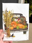 Nip Mary Lake Thompson Thanksgiving Autumn Kitchen Tea Towel Flour Sack 30"X30". Fixed Price $12.99.