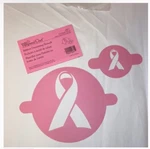 Pampered Chef Help Whip Breast Cancer Ribbon Decorating Stencils Retired #4371. Fixed Price $8.99.