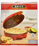 Bella Quesadilla Maker 9" Red Non Stick Stores Upright New In Box GH-188A. Fixed Price $24.97.