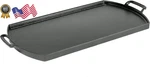 Blacklock 10" X 20" Cast Iron Double Burner Griddle Triple Seasoned For Indoor. Fixed Price $150.04.